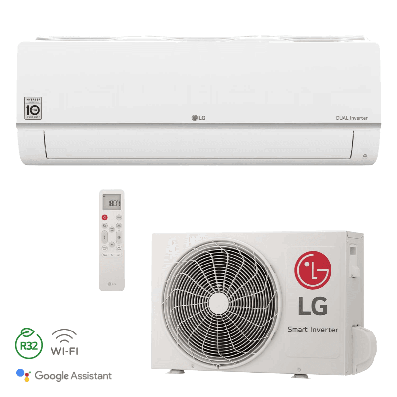 LG single split airco binnenunit, vrijstaand weergegeven.
