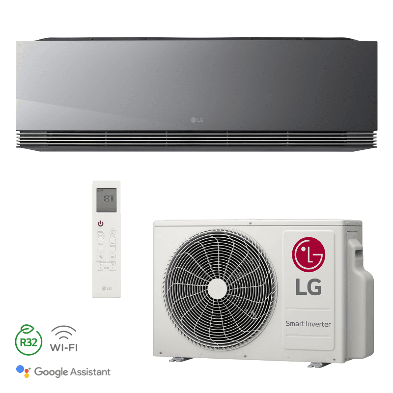 LG Artcool design-airco binnenunit, vrijstaand weergegeven.